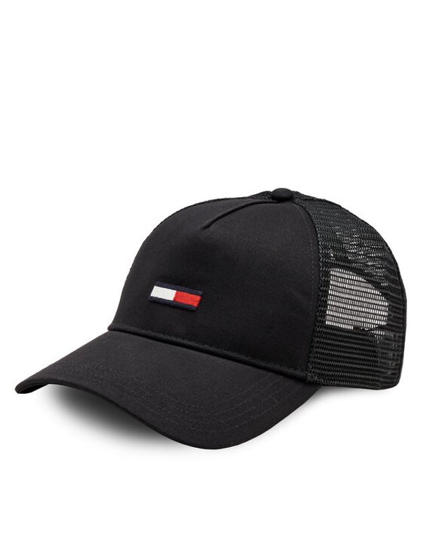 Tommy Jeans Tommy Jeans Kapa s šiltom Tjm Elongated Flag Trucker Cap AM0AM12425 Črna