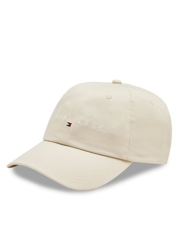 Tommy Jeans Tommy Jeans Kapa s šiltom Tjm Linear Logo 6-Panel Cap AM0AM12894 Écru