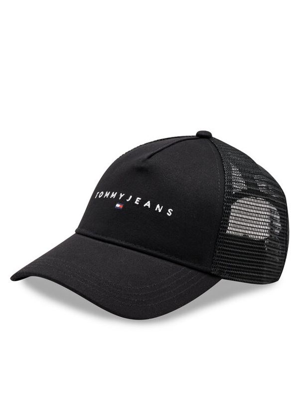 Tommy Jeans Tommy Jeans Kapa s šiltom Tjm Linear Logo Trucker Cap AM0AM12424 Črna