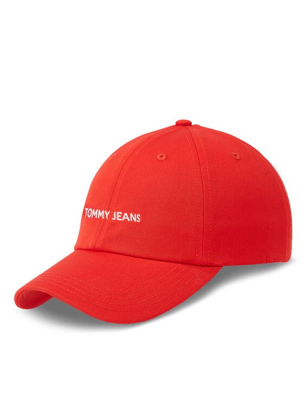 Tommy Jeans Tommy Jeans Kapa s šiltom Tjw Linear Logo Cap AW0AW15845 Rdeča
