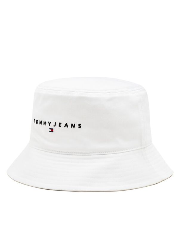 Tommy Jeans Tommy Jeans Klobuk Tjm Linear Logo Bucket Hat AM0AM12895 Bela