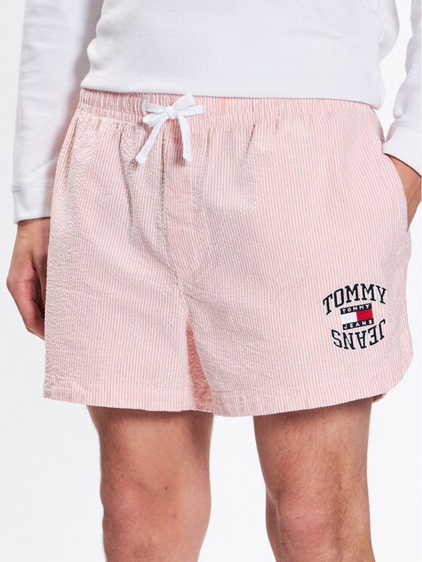 Tommy Jeans Tommy Jeans Kratke hlače iz tkanine DM0DM16294 Oranžna Regular Fit