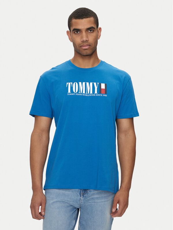 Tommy Jeans Tommy Jeans Majica DNA Flag DM0DM18533 Modra Regular Fit