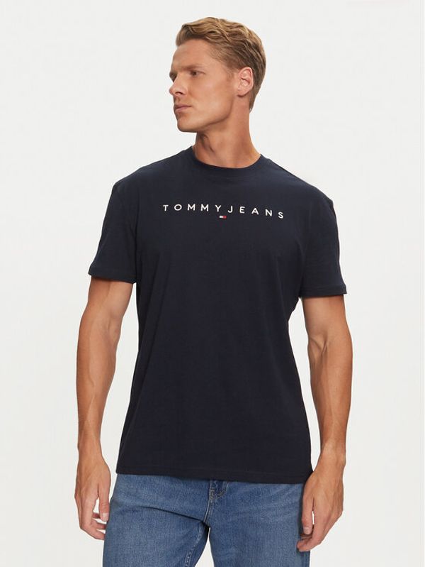 Tommy Jeans Tommy Jeans Majica Linear Logo DM0DM20744 Mornarsko modra Regular Fit