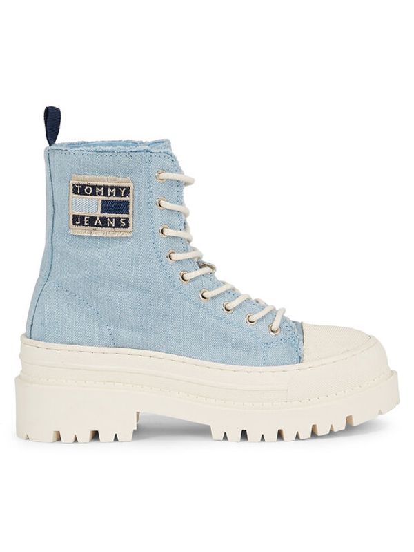 Tommy Jeans Tommy Jeans Modne superge Foxing Denim Boot EN0EN02348 Modra