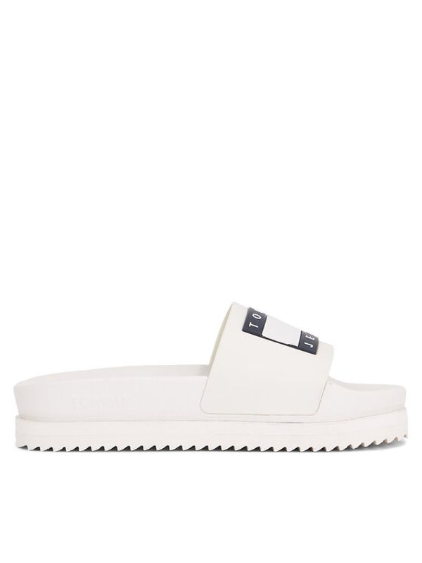 Tommy Jeans Tommy Jeans Natikači Tjw Elevated Flatform Slide EN0EN02451 Écru