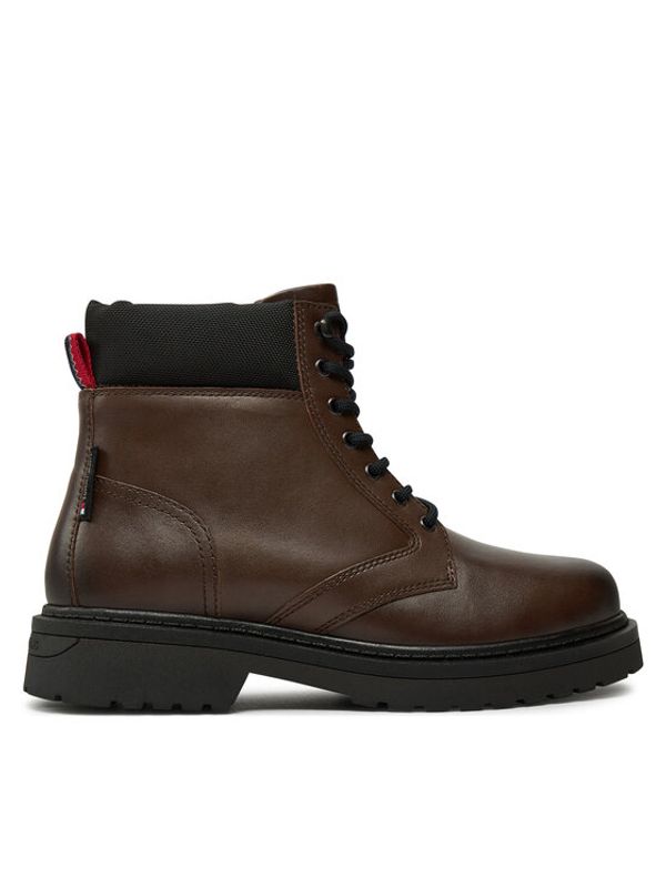 Tommy Jeans Tommy Jeans Pohodni čevlji Tjm Lace Up Boot EM0EM01446 Rjava