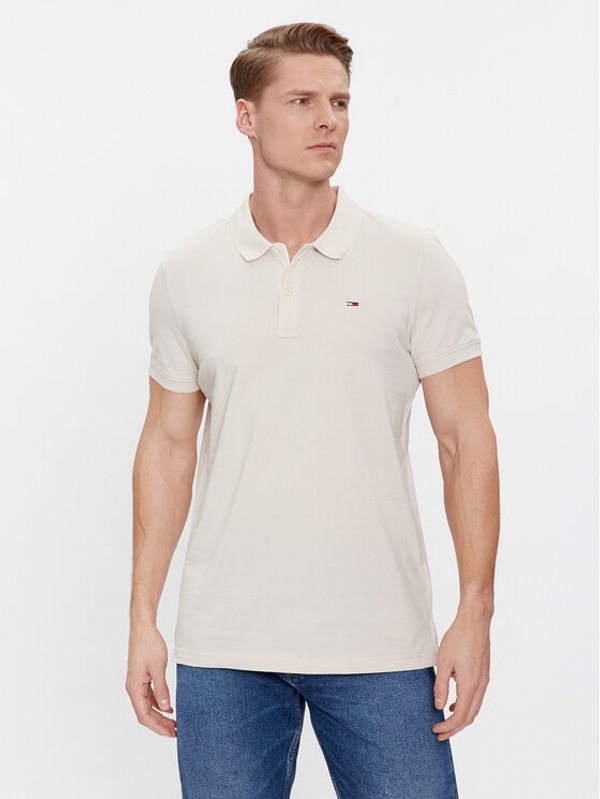 Tommy Jeans Tommy Jeans Polo majica DM0DM18312 Bež Slim Fit