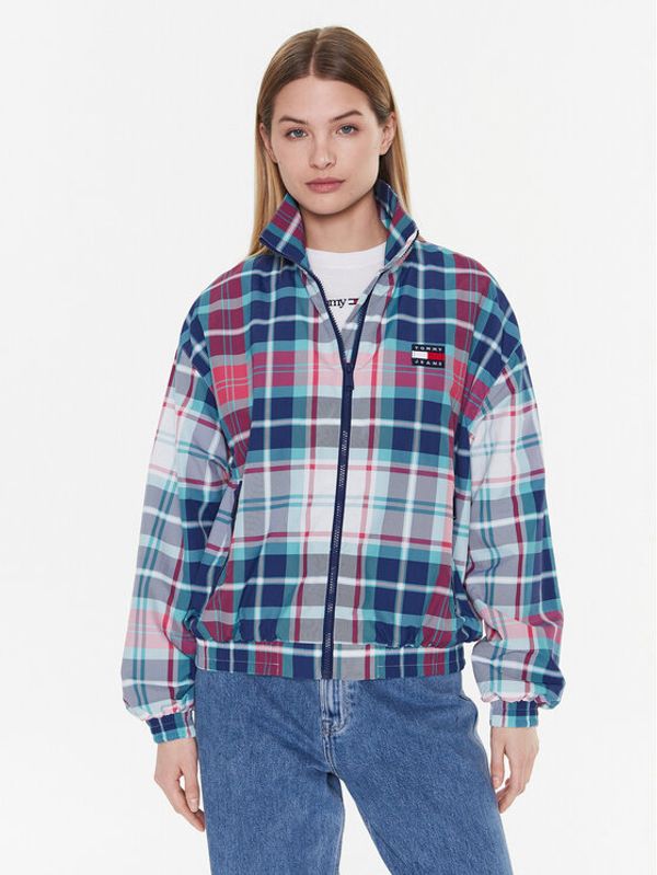 Tommy Jeans Tommy Jeans Prehodna jakna Tartan Track DW0DW14935 Pisana Regular Fit