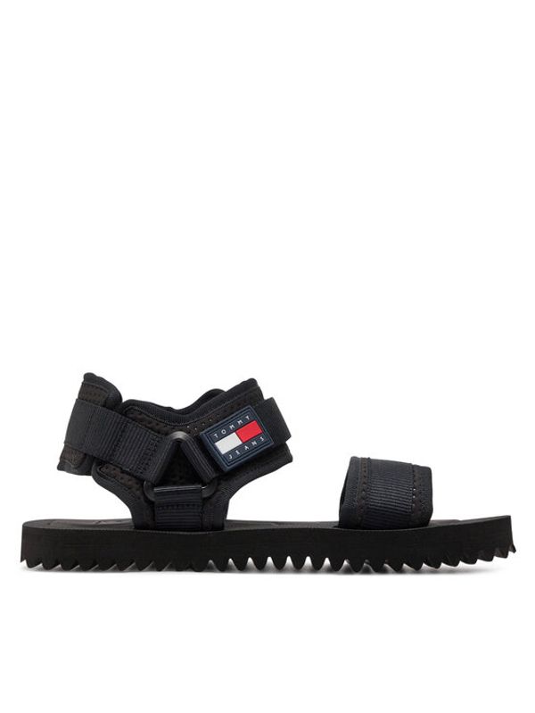 Tommy Jeans Tommy Jeans Sandali Tjm Sandal Luxe EM0EM01387 Črna