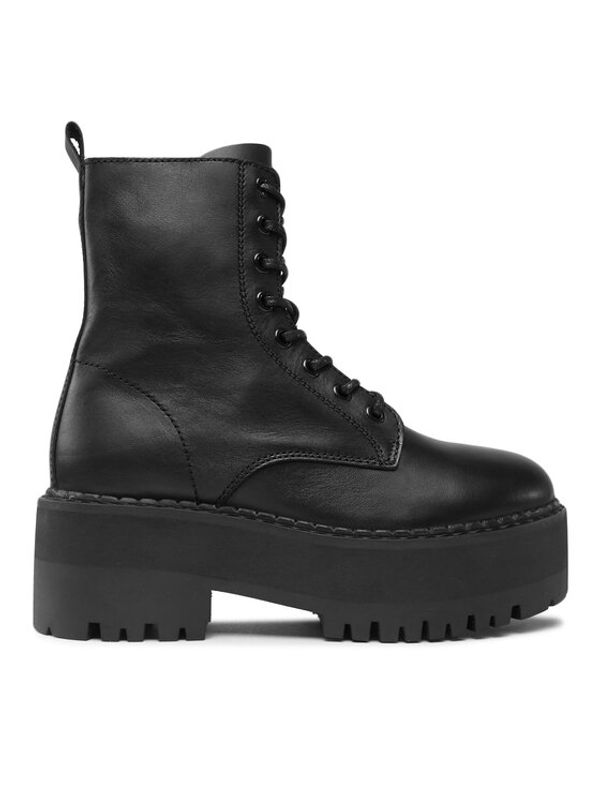 Tommy Jeans Tommy Jeans Škornji Tjw Boot Zip Up EN0EN02305 Črna