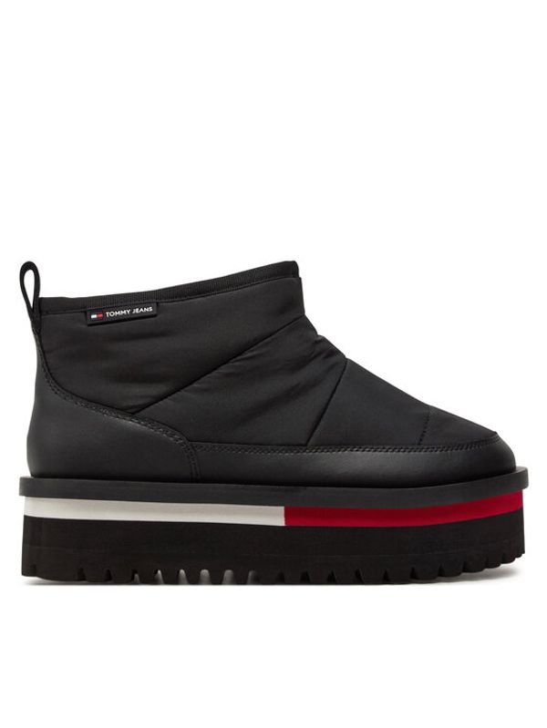 Tommy Jeans Tommy Jeans Škornji za sneg Tjw Nylon Flatform Boot Wl EN0EN02689 Črna