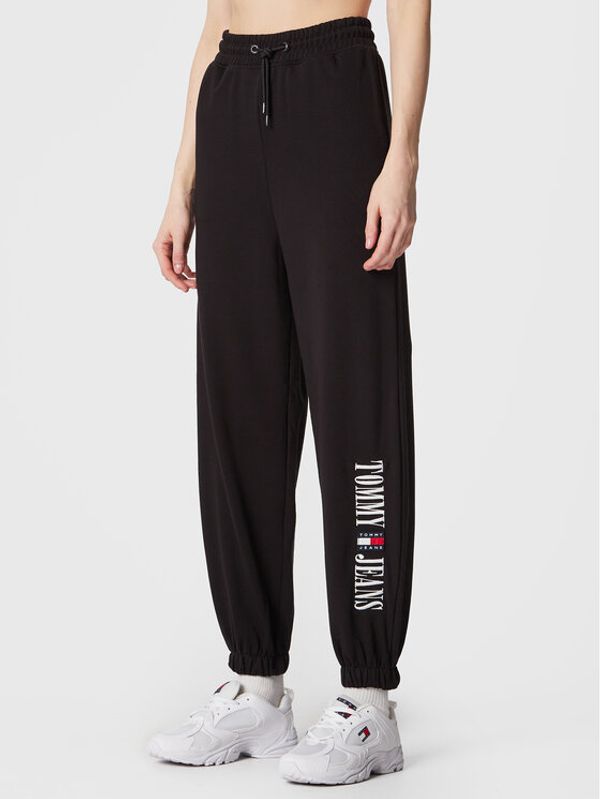 Tommy Jeans Tommy Jeans Spodnji del trenirke Archive DW0DW14994 Črna Relaxed Fit