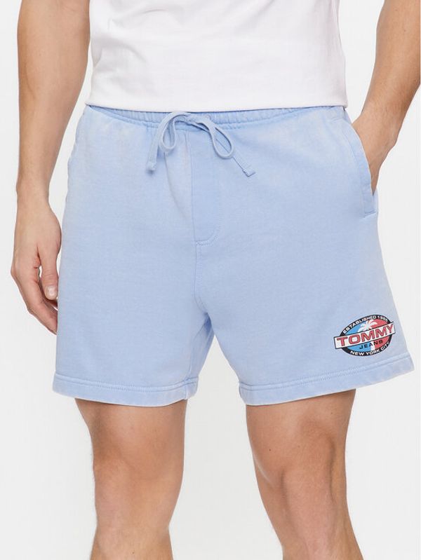 Tommy Jeans Tommy Jeans Športne kratke hlače Tjm Arch Graphic Beach Short Ext DM0DM19167 Modra Regular Fit