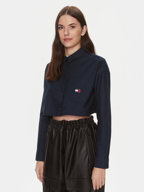 Tommy Jeans Tommy Jeans Srajca Badge DW0DW17345 Mornarsko modra Relaxed Fit