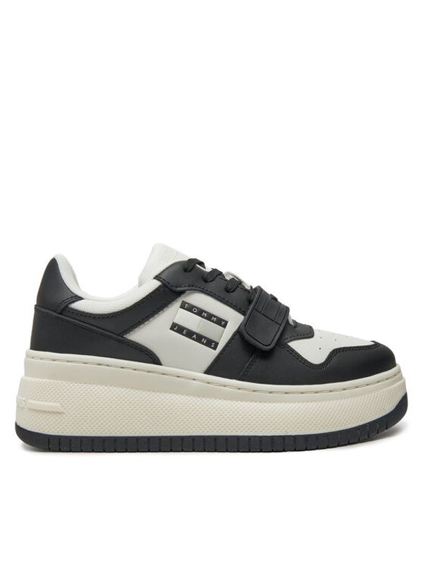 Tommy Jeans Tommy Jeans Superge Tjw Retro Basket Flatform Velcro EN0EN02573 Črna