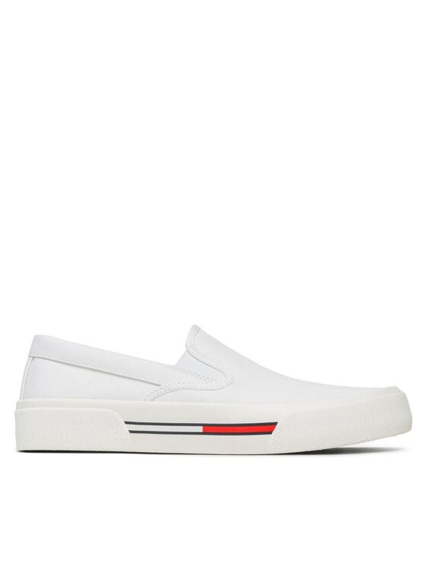 Tommy Jeans Tommy Jeans Tenis superge Slip On Canvas Color EM0EM01156 Bela