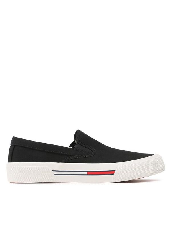 Tommy Jeans Tommy Jeans Tenis superge Slip On Canvas Color EM0EM01156 Črna