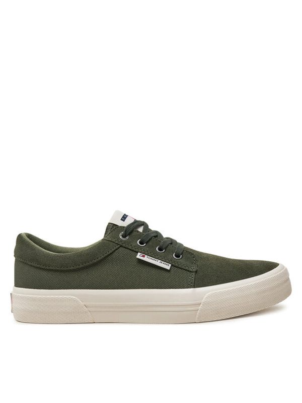 Tommy Jeans Tommy Jeans Tenis superge Tjm Vulc. Skate Derby EM0EM01427 Zelena