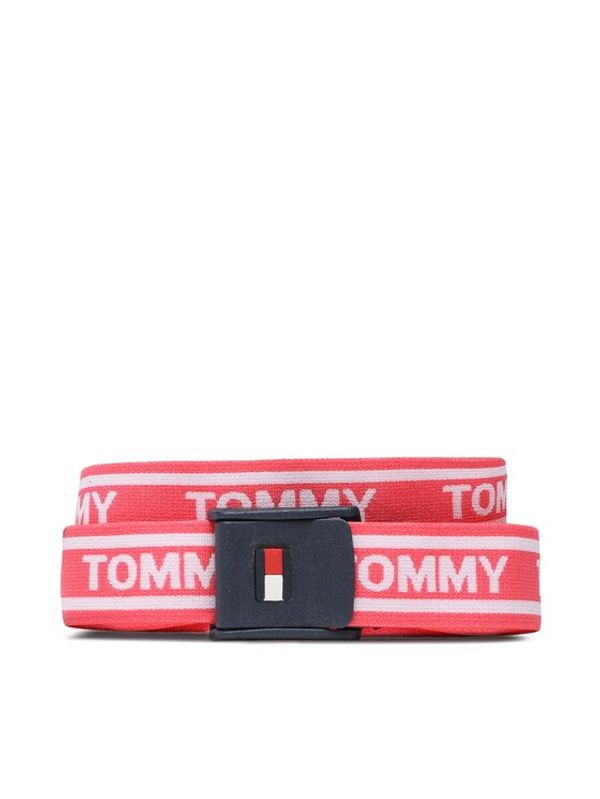 Tommy Jeans Tommy Jeans Otroški pas Webbing Belt AU0AU01627 Roza