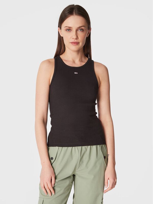 Tommy Jeans Tommy Jeans Top Essential DW0DW14875 Črna Regular Fit