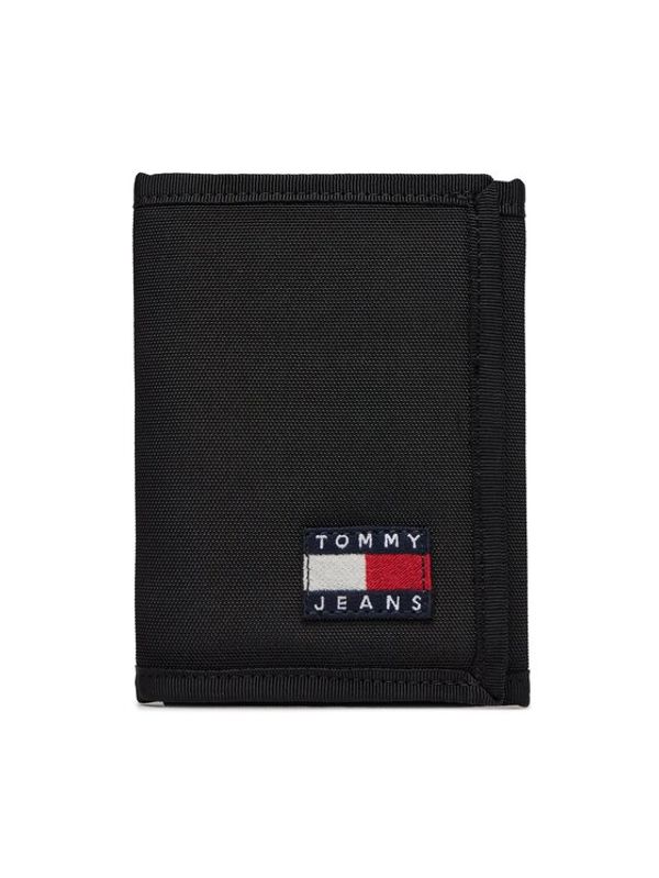 Tommy Jeans Tommy Jeans Velika moška denarnica Tjm Ess Daily Nylon Trifold AM0AM12083 Črna