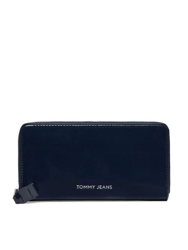 Tommy Jeans Tommy Jeans Velika ženska denarnica Tjw Ess Must Large Za Patent AW0AW16143 Mornarsko modra
