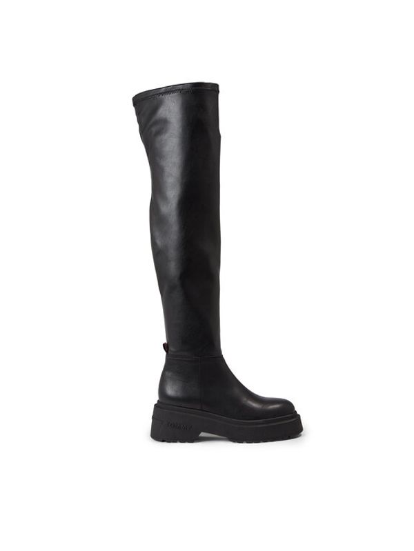 Tommy Jeans Tommy Jeans Visoki Škornji Tjw Over The Knee Boots EN0EN02254 Črna