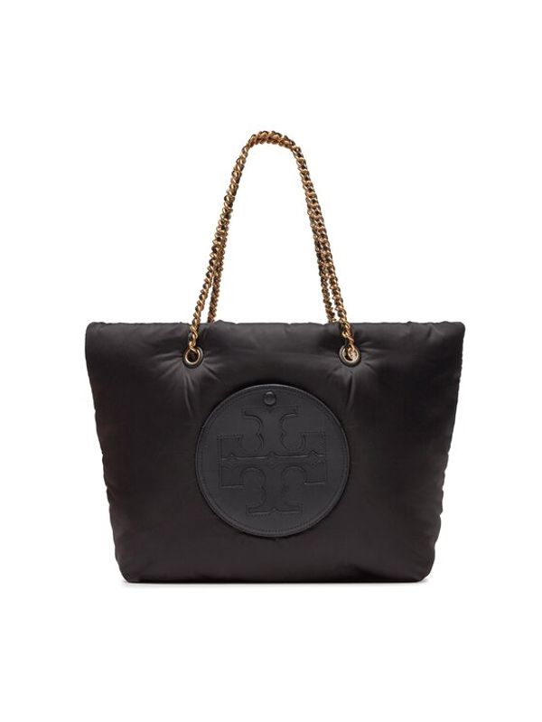 Tory Burch Tory Burch Ročna torba Ella Puffy Chain Tote 152450 Črna