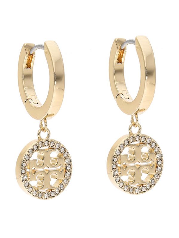 Tory Burch Tory Burch Uhani Miller Pave Hoop Earring 87041 Zlata