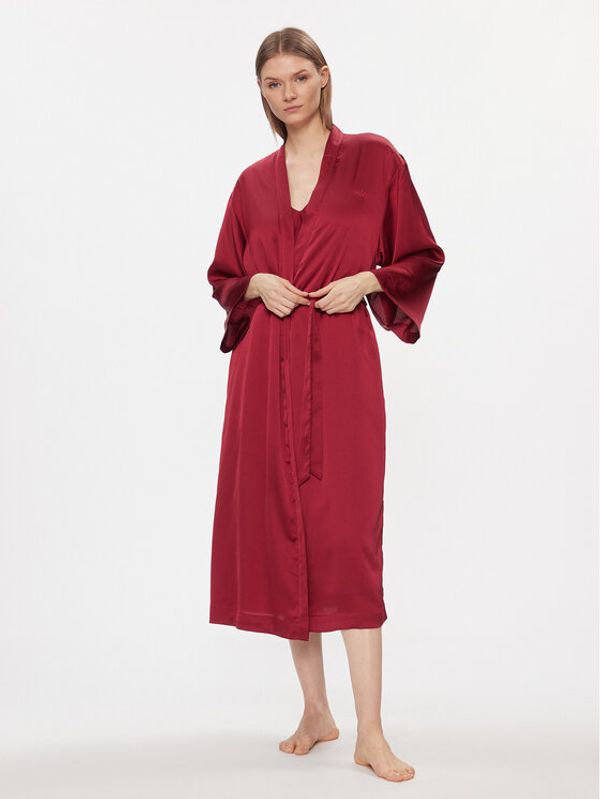 Triumph Triumph Kopalni plašč Robes Satin Robe 01 10216534 Bordo rdeča