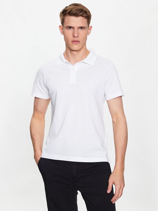 Trussardi Trussardi Polo majica Emboidered 52T00712 Bela Regular Fit