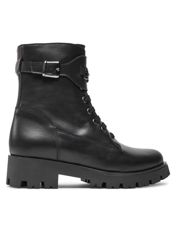 TWINSET TWINSET Pohodni čevlji Anfibio 242GCJ S Črna