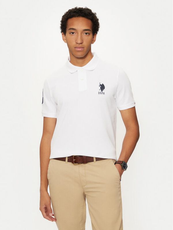 U.S. Polo Assn. U.S. Polo Assn. Polo majica MUP3313 Bela Regular Fit