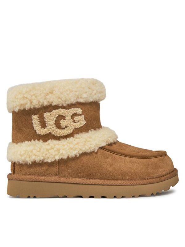 Ugg Ugg Škornji za sneg W Ultra Mini Ugg Fluff 1145410 Rjava