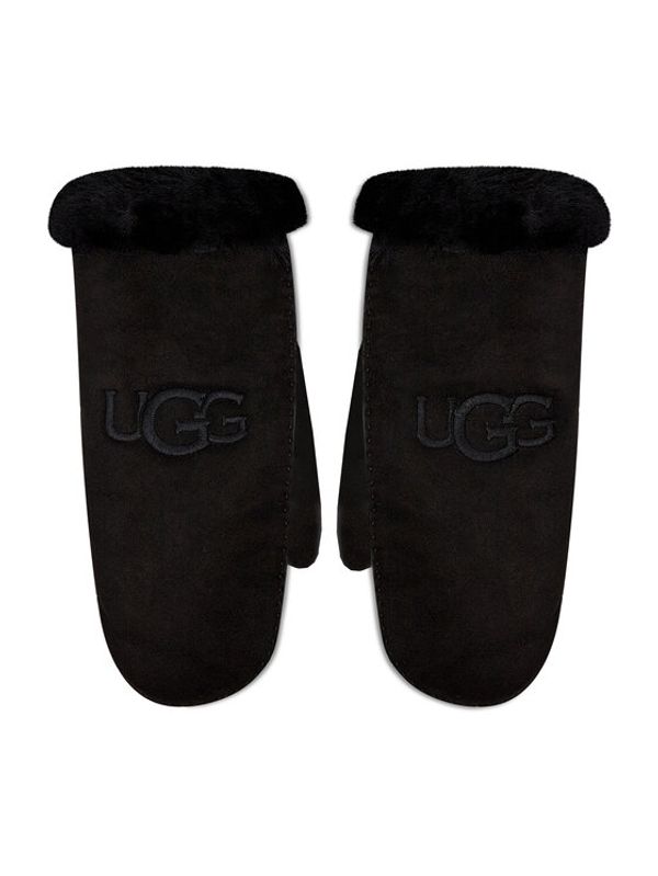 Ugg Ugg Ženske rokavice Sheepskin Embroider Mitten 20932 Črna