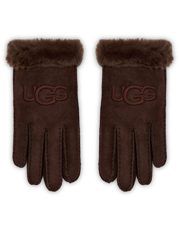 Ugg Ugg Ženske rokavice W Sheepskin Embroider Glove 20931 Bordo rdeča