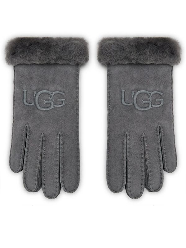 Ugg Ugg Ženske rokavice W Sheepskin Embroider Glove 20931 Siva