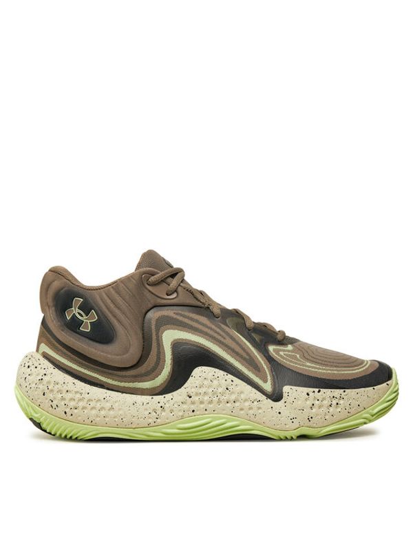 Under Armour Under Armour Čevlji za košarko Ua Spawn 6 Mid Camo 3028338-200 Siva