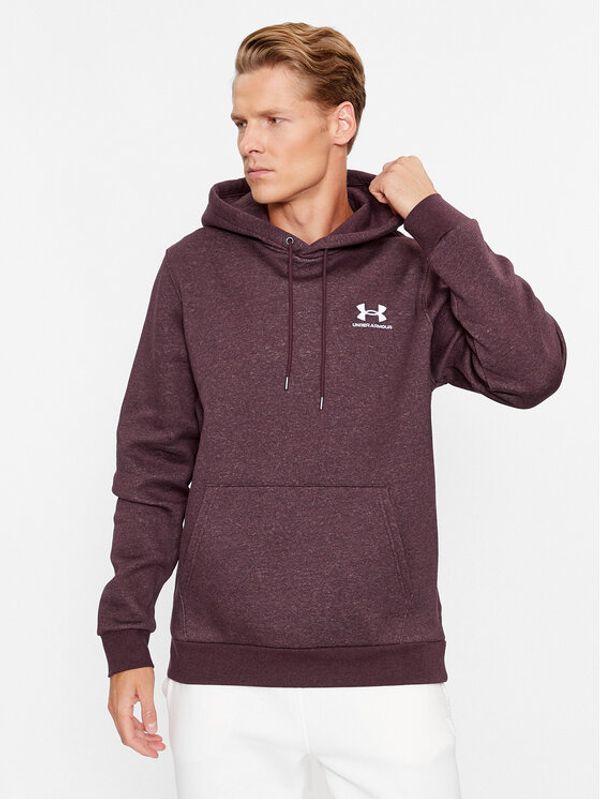 Under Armour Under Armour Jopa Ua Essential Fleece Hoodie 1373880 Bordo rdeča Loose Fit