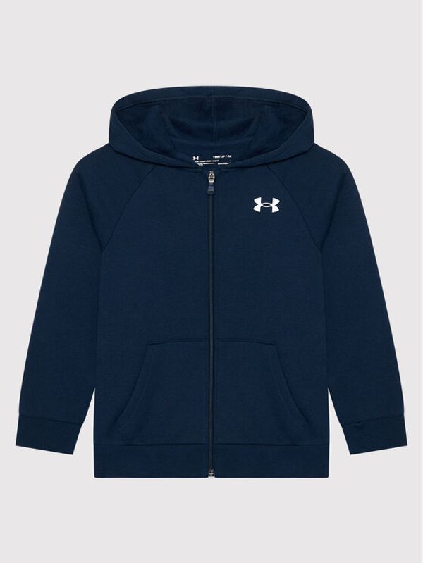 Under Armour Under Armour Jopa Ua Rival Cotton Full Zip 1357613 Mornarsko modra Loose Fit