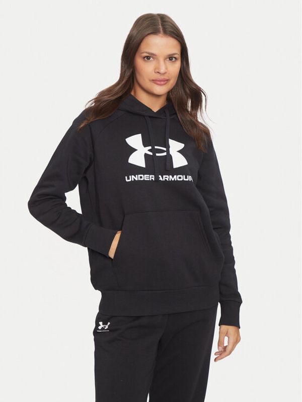 Under Armour Under Armour Jopa Ua Rival Fleece Big Logo 1379501 Črna Loose Fit