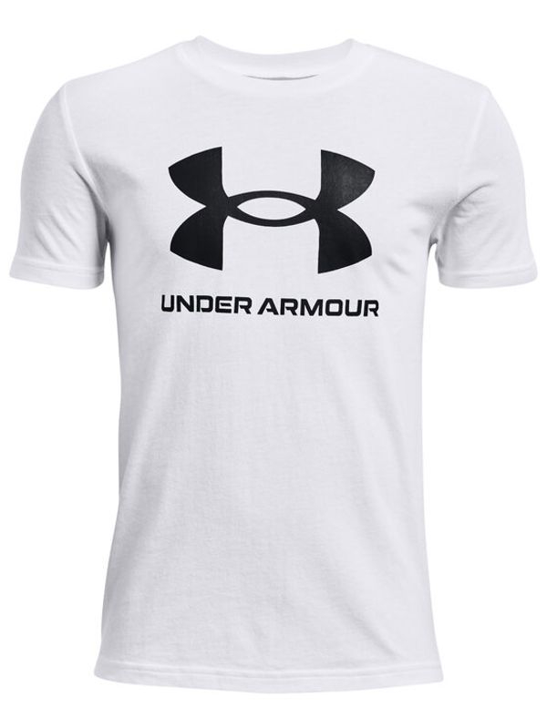 Under Armour Under Armour Majica Ua Sportstyle Logo 1363282 Bela Loose Fit