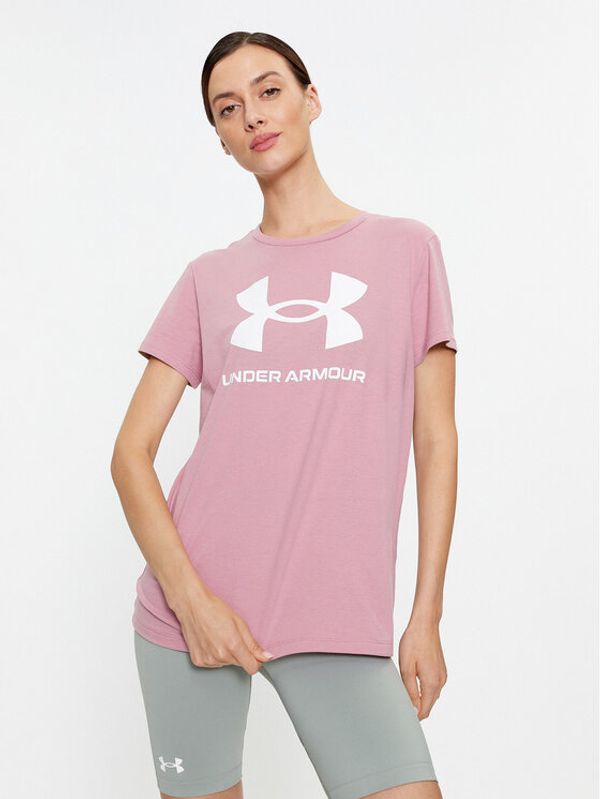 Under Armour Under Armour Majica Ua W Sportstyle Logo Ss 1356305 Roza Loose Fit