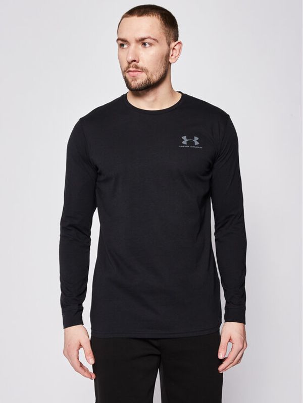 Under Armour Under Armour Majica z dolgimi rokavi Ua Sportstyle Left Chest 1329585 Črna Loose Fit