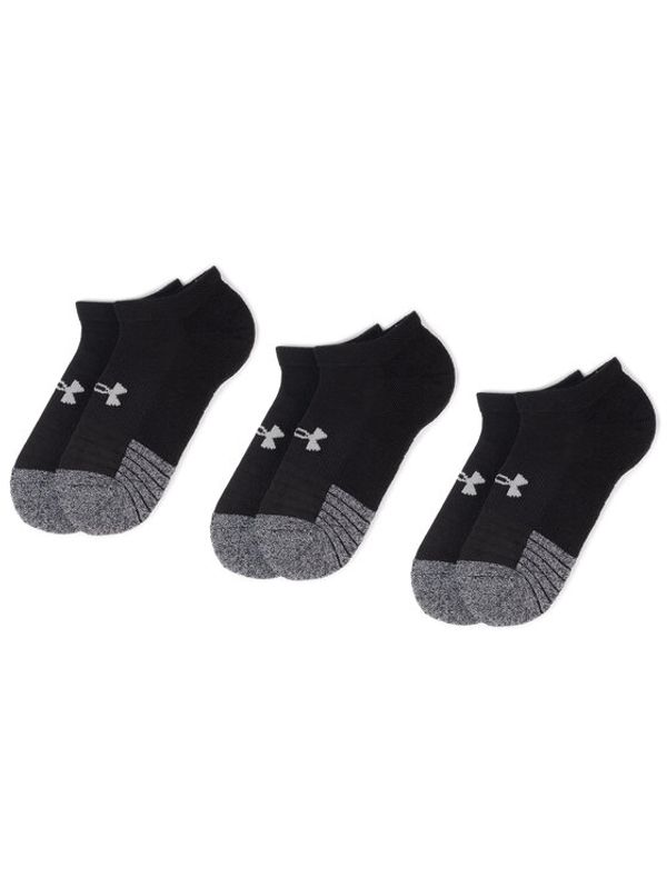 Under Armour Under Armour Set 3 parov unisex nizkih nogavic Heatgear No Show Sock 1346755-001 Črna