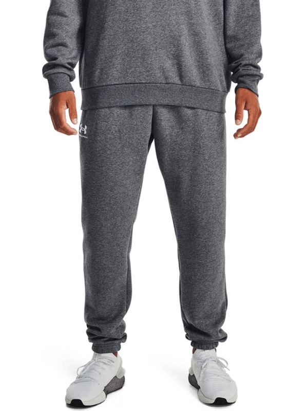 Under Armour Under Armour Spodnji del trenirke UA Essential Fleece Jogger 1373882 Siva Regular Fit