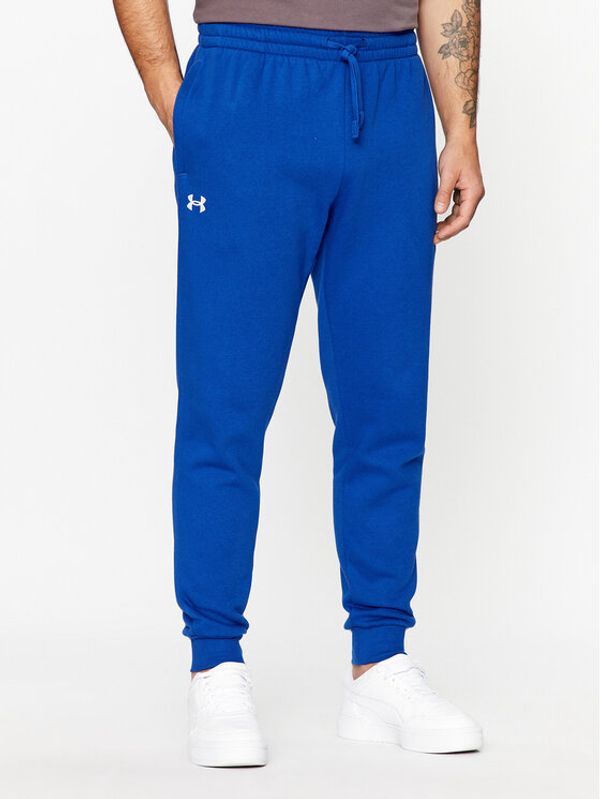 Under Armour Under Armour Spodnji del trenirke Ua Rival Fleece Joggers 1379774 Modra Loose Fit