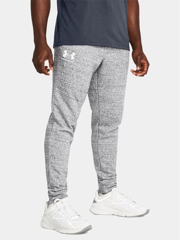 Under Armour Under Armour Spodnji del trenirke Ua Rival Terry Jogger 1380843-011 Siva Fitted Fit
