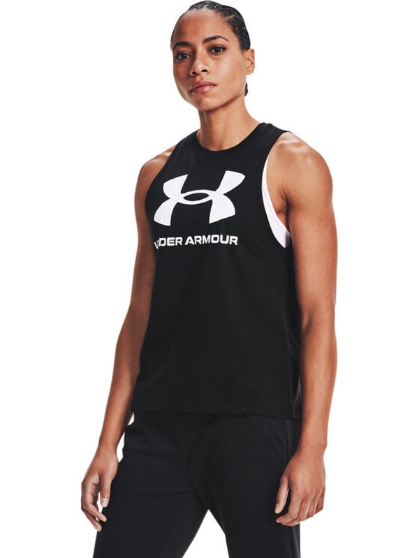 Under Armour Under Armour Športna majica Live Sportstyle Graphic Tank 1356297 Črna Regular Fit